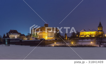 Teutonic Knights in Malbork castle at night Teutonic Knights in Malbork castle at night 31841409