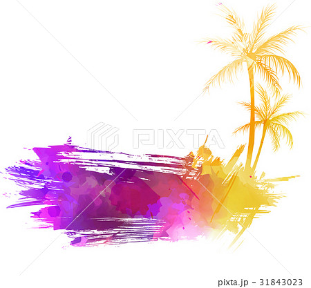 Summer watercolored background Summer watercolored background 31843023