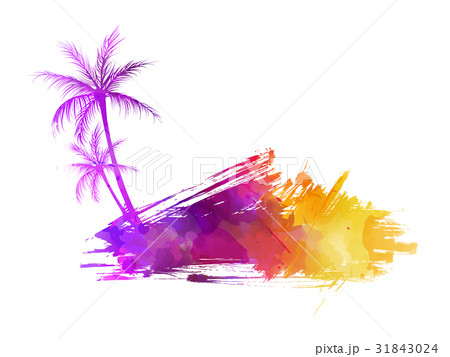 Summer watercolored background 31843024