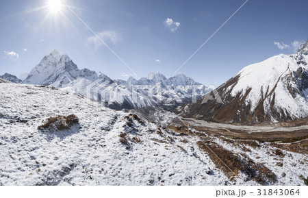 Everest base camp trek in Himalayas and Ama dablam Everest base camp trek in Himalayas and Ama dablam 31843064