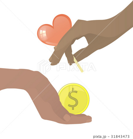 Prostitution concept. Hand with caramel 31843473