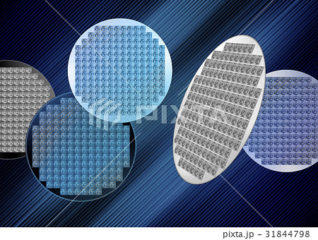 ウエハーイメージイラスト1 31844798