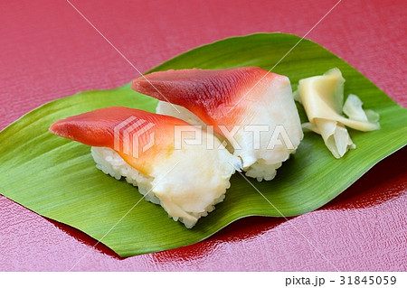 寿司 すし 北寄貝 ホッキ貝 ほっき貝 の写真素材