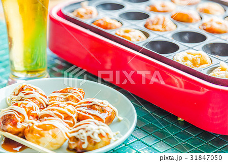 自宅でたこ焼き ビール タコパ 自宅でたこ焼き ビール タコパ 31847050