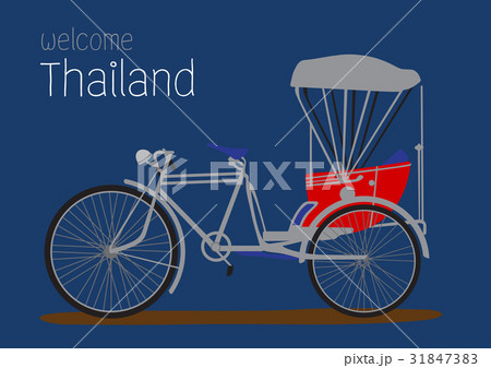Vintage tricycle, transport of Thai style 31847383