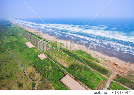 山武市蓮沼海浜公園付近を空撮 山武市蓮沼海浜公園付近を空撮 31847644