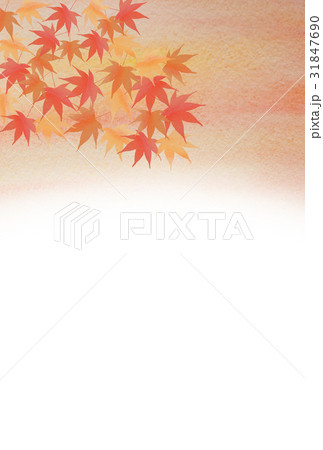 背景 紅葉のイラスト素材