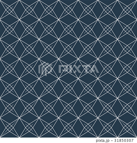 Japanese pattern seamless. Blue vector background 31850307