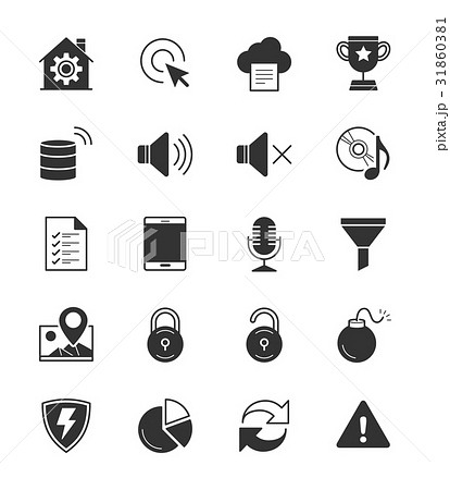 General icons set 3 on white background 31860381
