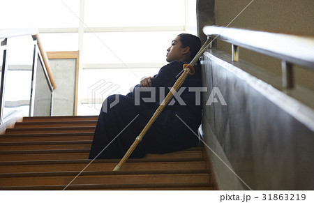 剣道ガール 悩み ポートレート 剣道ガール 悩み ポートレート 31863219