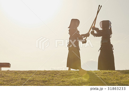 剣道ガールと富士山 剣道ガールと富士山 31863233