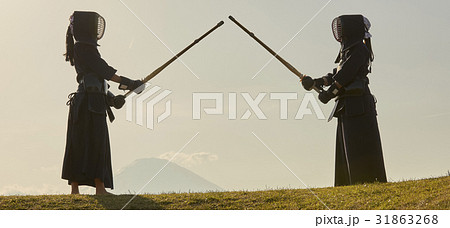 剣道ガールと富士山 31863268