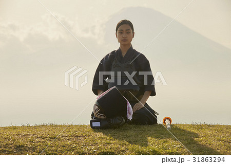 剣道ガールと富士山 31863294