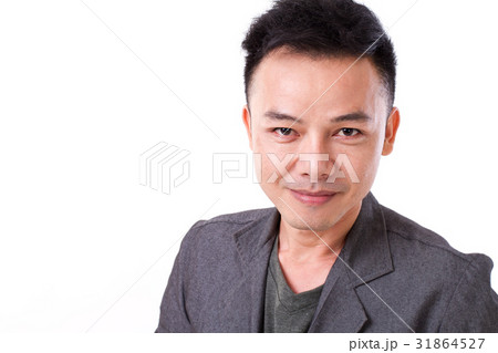 portrait of confident, happy, positive asian man 31864527