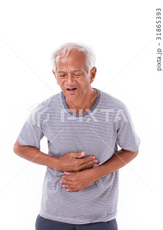 sick old man suffering from diarrhea, indigestion sick old man suffering from diarrhea, indigestion 31865393