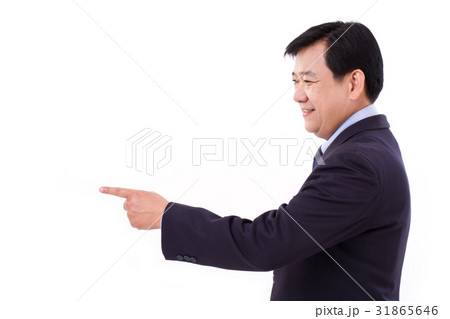 senior manager, middle age businessman pointing 31865646