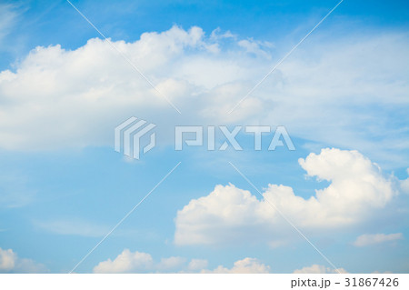 blue sky and clouds in good weather days 31867426