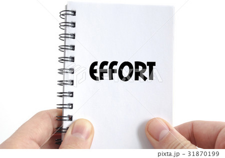 Effort text concept Effort text concept 31870199