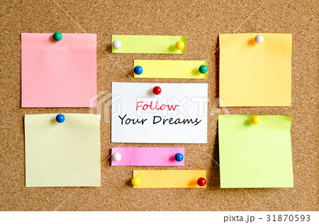 Follow your dreams text concept Follow your dreams text concept 31870593