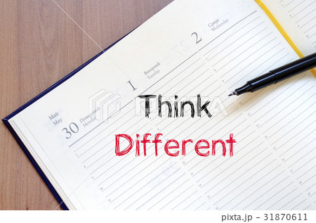 Think different text concept on notebook Think different text concept on notebook 31870611