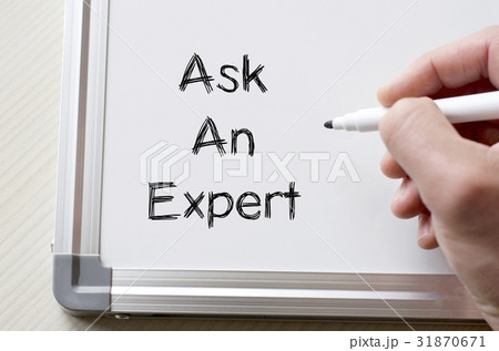 Ask an expert written on whiteboard Ask an expert written on whiteboard 31870671