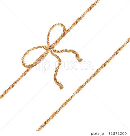 Watercolor illustration. The bow-knot of the linen Watercolor illustration. The bow-knot of the linen 31871200