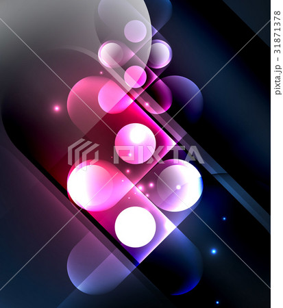 Vector glowing geometric shapes background 31871378