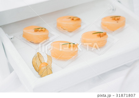 Candy bar on nature. Delicious cakes 31871807