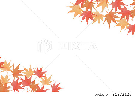 背景 紅葉水彩のイラスト素材 31872126 Pixta