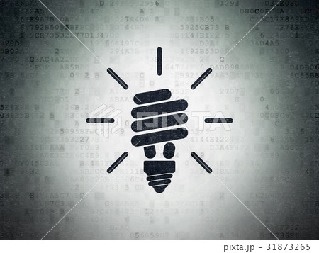 Finance concept: Energy Saving Lamp on Digital Finance concept: Energy Saving Lamp on Digital 31873265