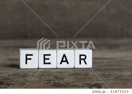 Fear, written in cubes Fear, written in cubes 31873323