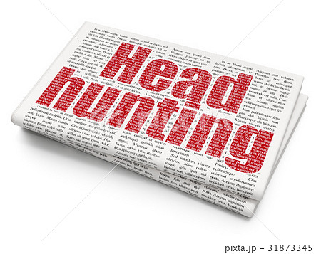 Business concept: Head Hunting on Newspaper 31873345