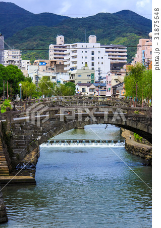 新緑の中島川石橋群(袋町橋) 長崎 新緑の中島川石橋群(袋町橋) 長崎 31875648