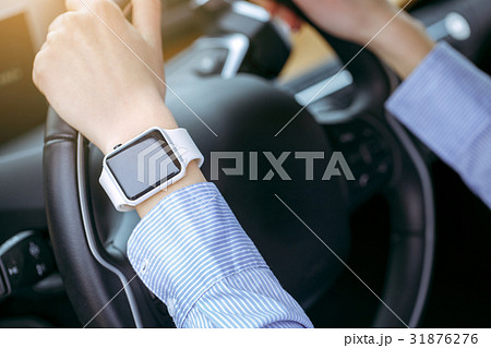 Person transportation by eco car modern technology 31876276