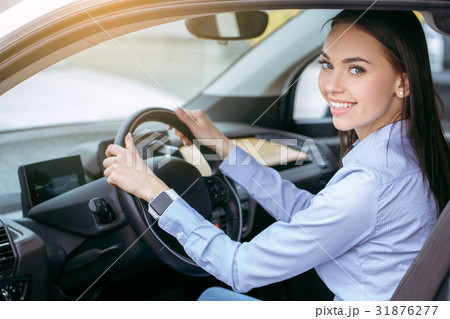 Person transportation by eco car modern technology 31876277
