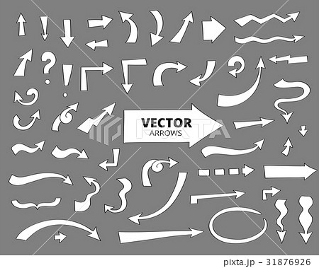 Set of hand drawn arrows Set of hand drawn arrows 31876926