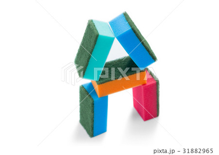 Close up of sponges arranged 31882965