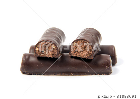 Chocolate candies isolated on white background. Chocolate candies isolated on white background. 31883691