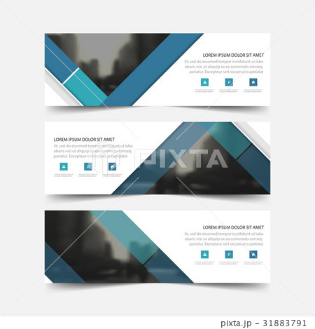 Blue triangle abstract corporate business banner Blue triangle abstract corporate business banner 31883791