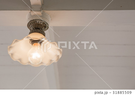 old retro style lamp decoration on ceiling top 31885509