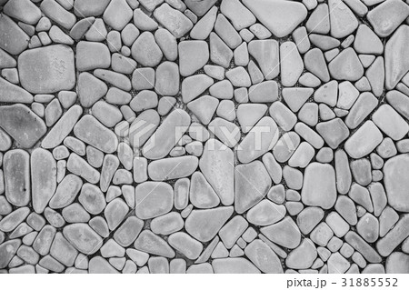 round curved rock wall background. 31885552