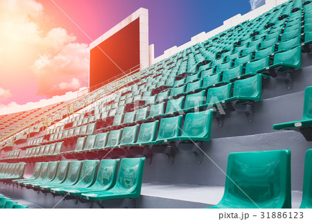 Sport stadium seat with scoreboard 31886123