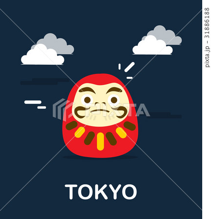 Illustration Daruma Doll