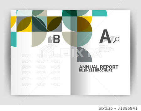 Abstract circle design business annual report Abstract circle design business annual report 31886941