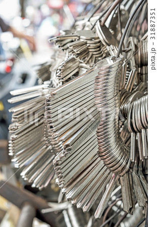 Many Key chain bunches, Selective focus  31887351