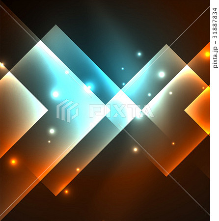 Dark background design with squares and shiny 31887834