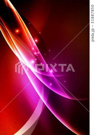 Vector glowing wave, smoke Vector glowing wave, smoke 31887850