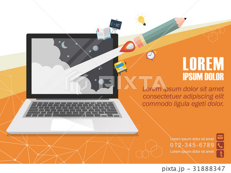 Education online concept poster 31888347