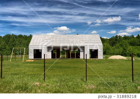 The frame of a new country house The frame of a new country house 31889218