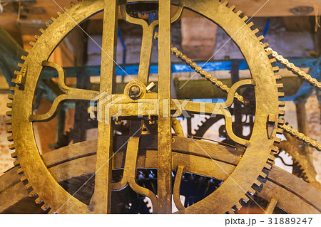 Vintage clock in Cathedral - Amsterdam Netherlands Vintage clock in Cathedral - Amsterdam Netherlands 31889247